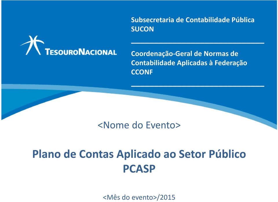 Aplicadas à Federação CCONF <Nome do Evento> Plano