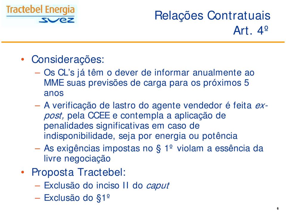 anos A verificação de lastro do agente vendedor é feita expost, pela CCEE e contempla a aplicação de penalidades