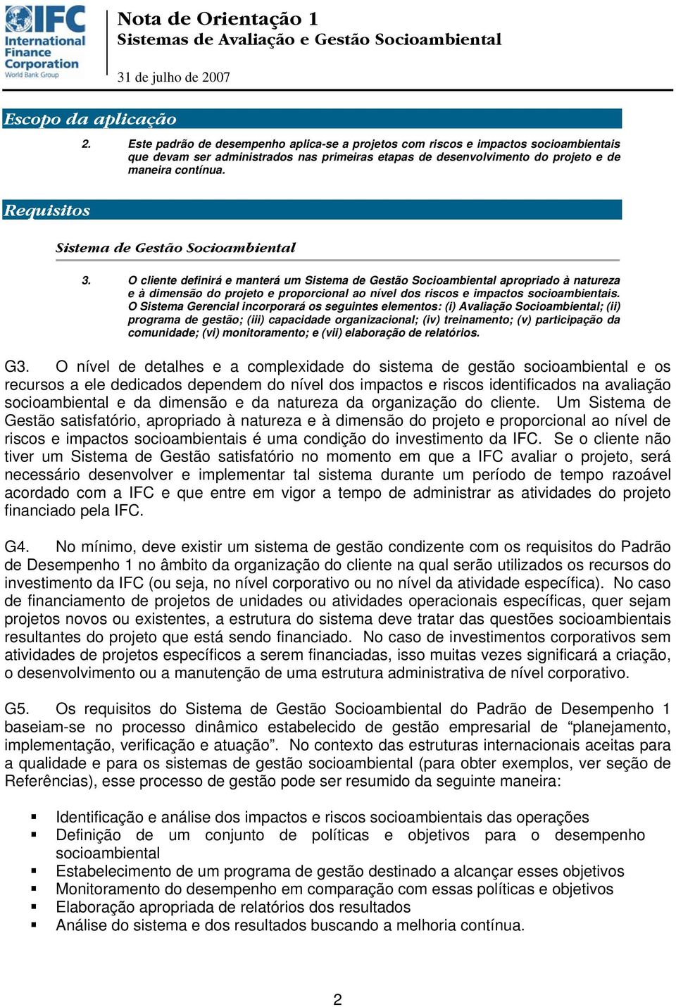 Sistema de Gestão Socioambiental 3.