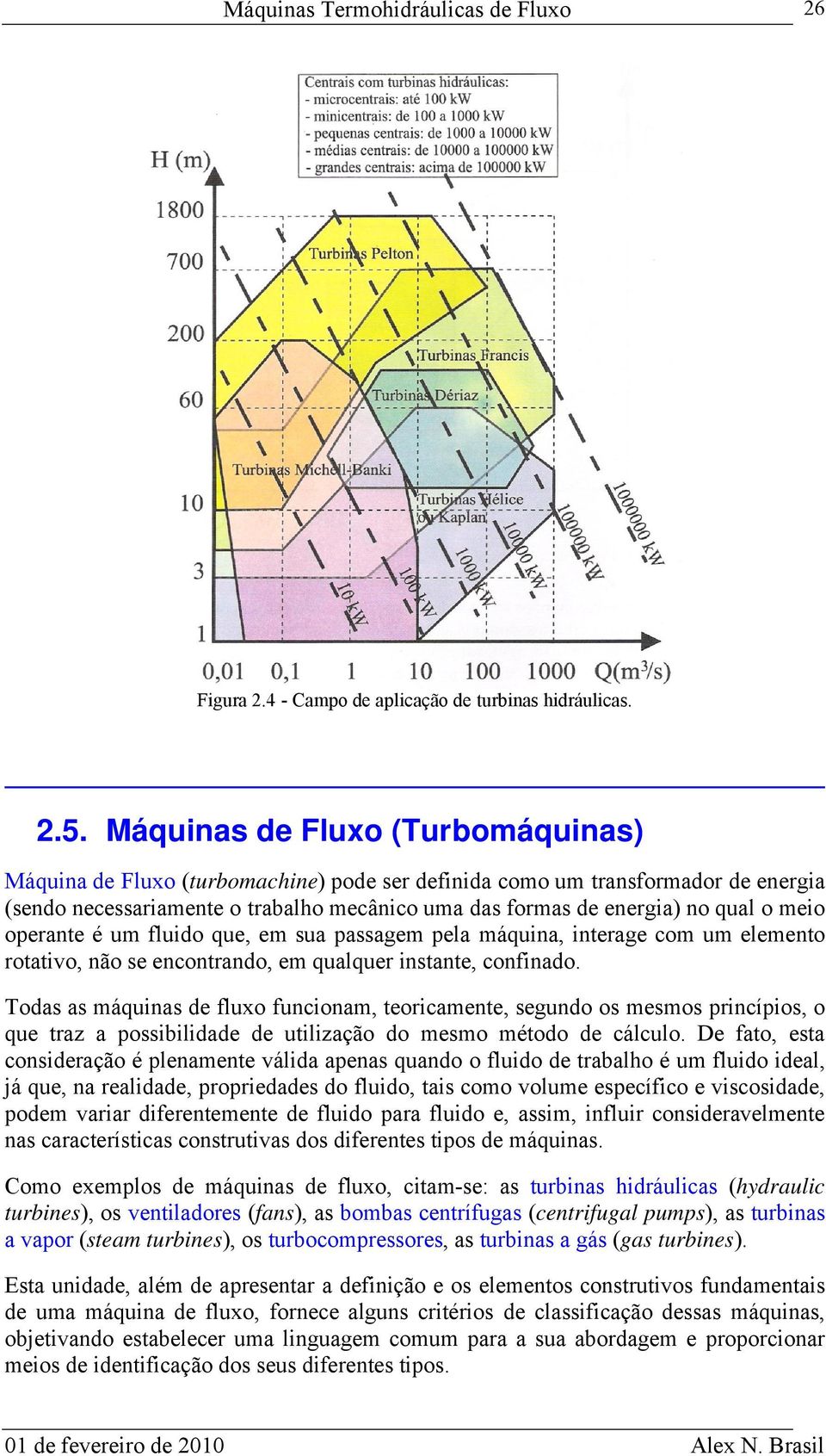 meio operante é um fluido que, em sua passagem pela máquina, interage com um elemento rotativo, não se encontrando, em qualquer instante, confinado.