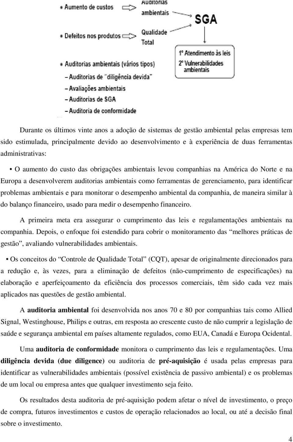 identificar problemas ambientais e para monitorar o desempenho ambiental da companhia, de maneira similar à do balanço financeiro, usado para medir o desempenho financeiro.