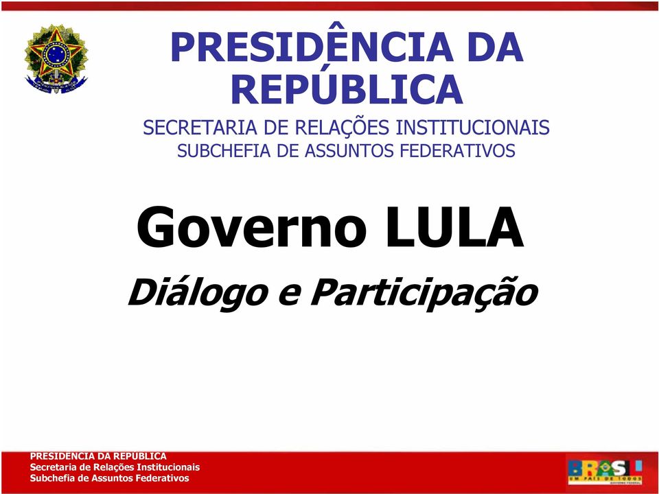 INSTITUCIONAIS SUBCHEFIA DE