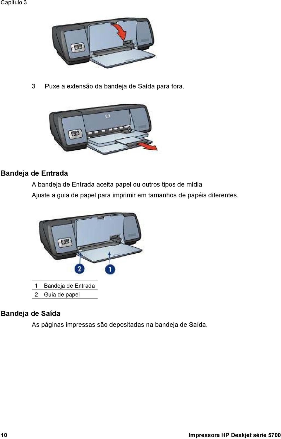 guia de papel para imprimir em tamanhos de papéis diferentes.