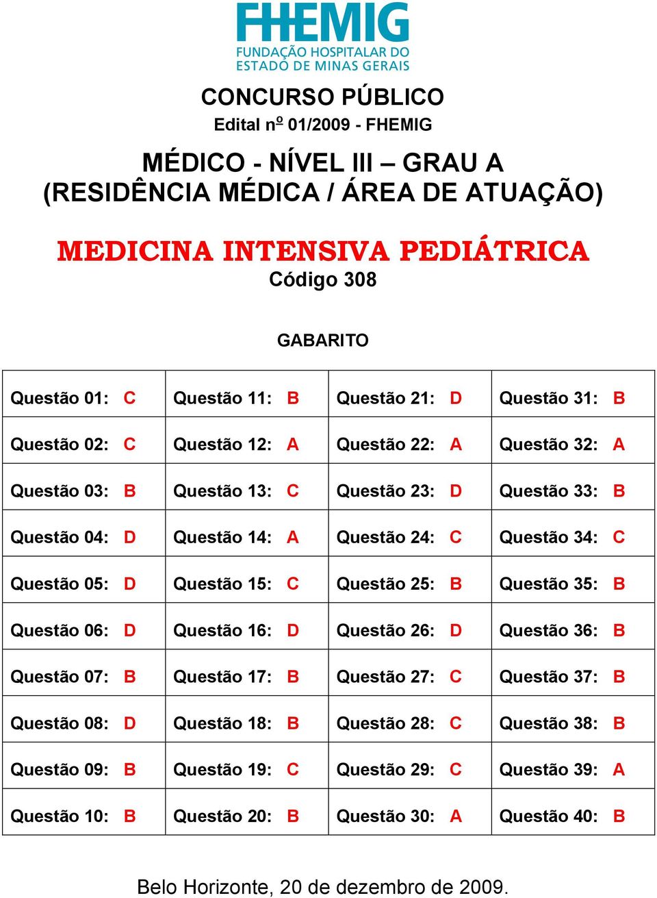 C Questão 05: D Questão 15: C Questão 25: B Questão 35: B Questão 06: D Questão 16: D Questão 26: D Questão 36: B Questão 07: B Questão 17: B Questão 27: C Questão