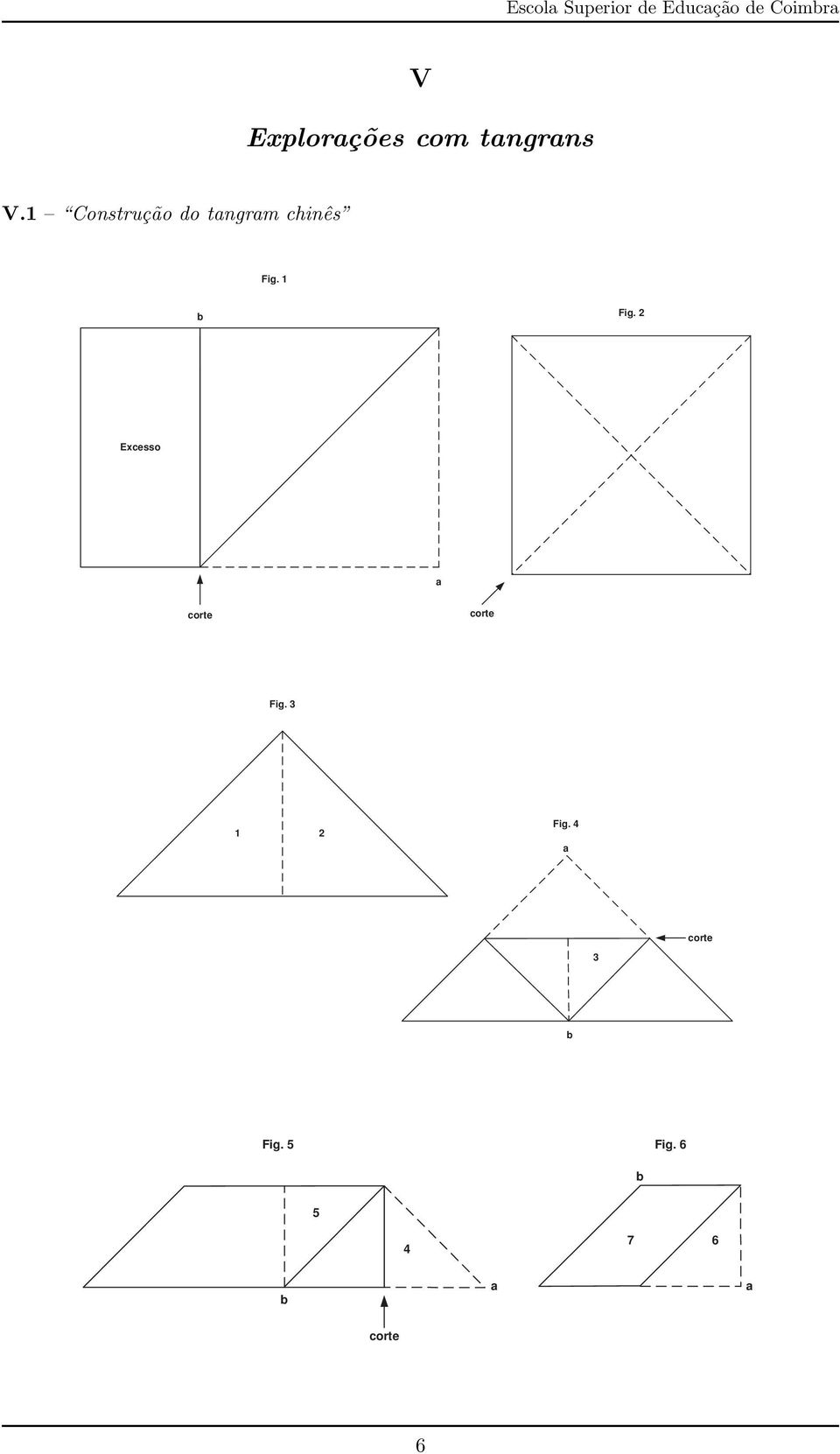 1 b Fig. 2 Excesso a corte corte Fig.