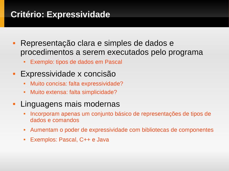 Muito extensa: falta simplicidade?