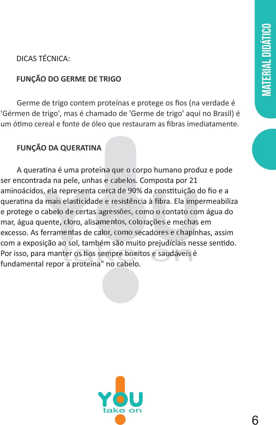 Composta por 21 aminoácidos, ela representa cerca de 90% da cons tuição do fio e a quera na da mais elas cidade e resistência à fibra.