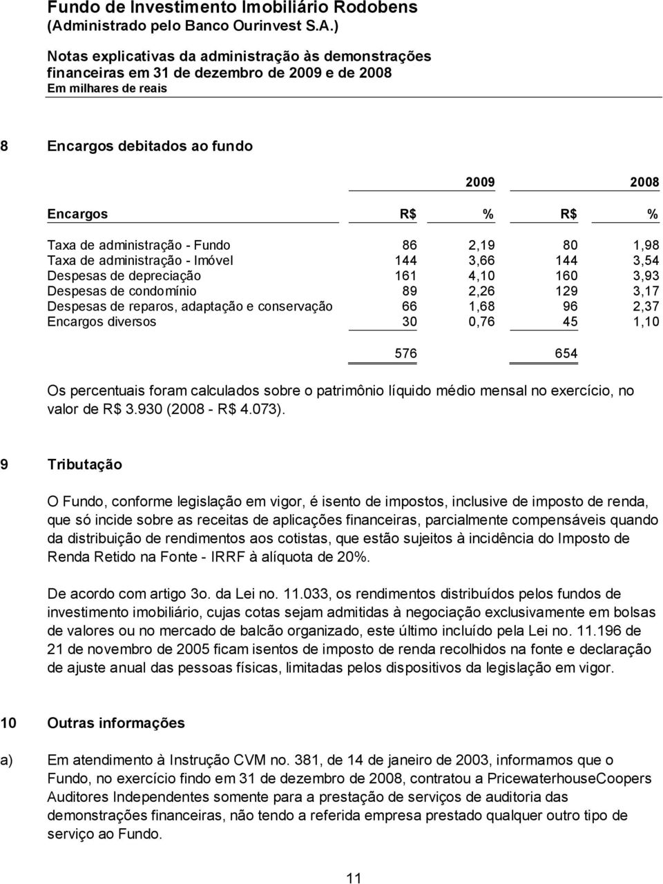 líquido médio mensal no exercício, no valor de R$ 3.930 (2008 - R$ 4.073).