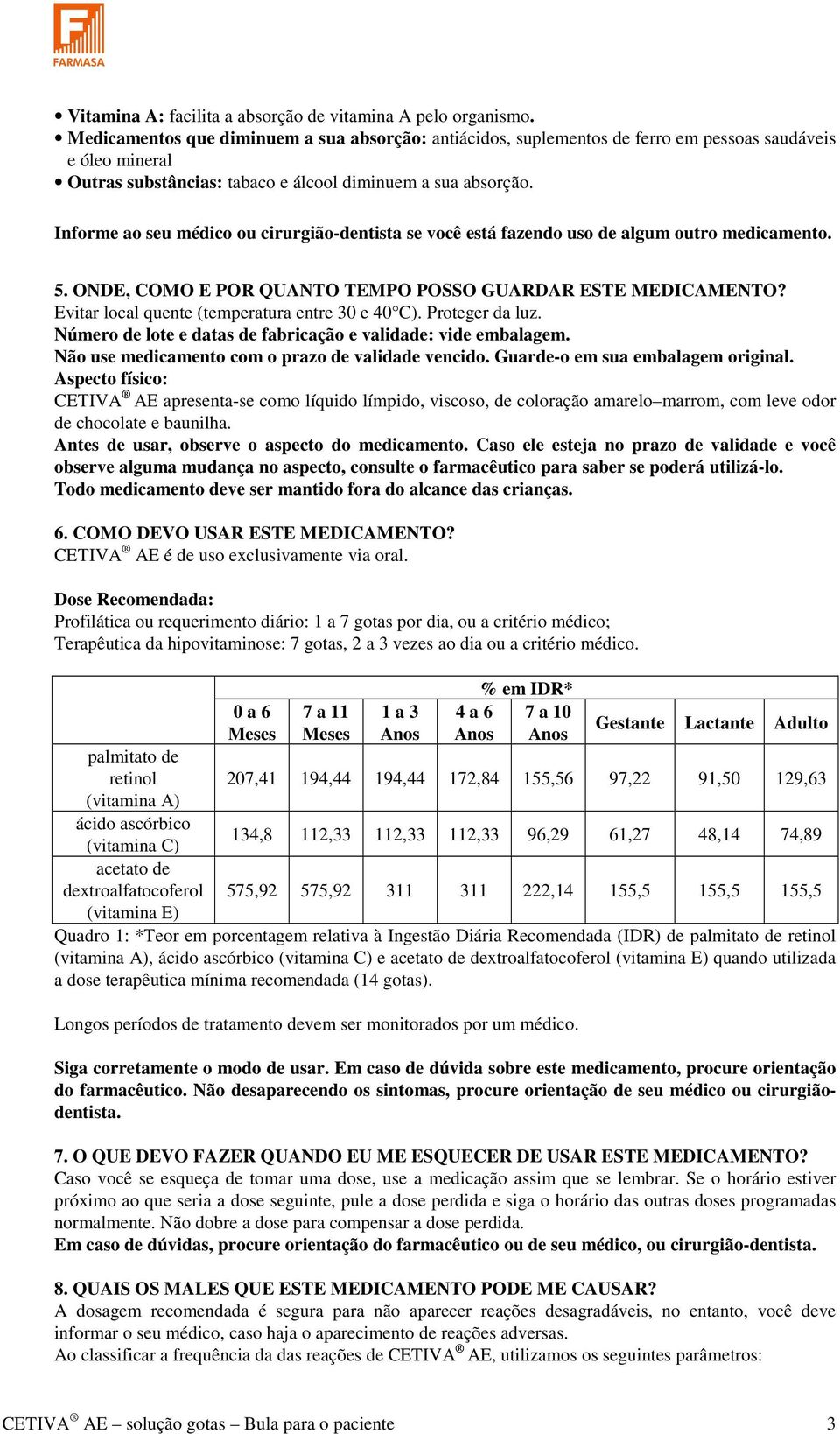 Informe ao seu médico ou cirurgião-dentista se você está fazendo uso de algum outro medicamento. 5. ONDE, COMO E POR QUANTO TEMPO POSSO GUARDAR ESTE MEDICAMENTO?