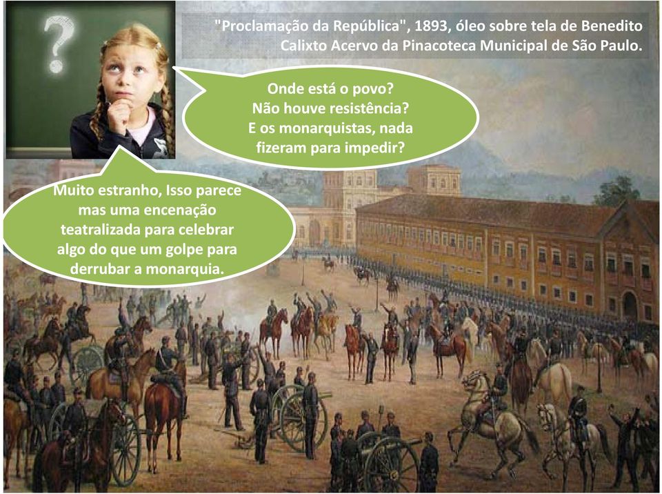 "Proclamação da República", 1893, óleo sobre tela de Benedito Calixto Acervo da