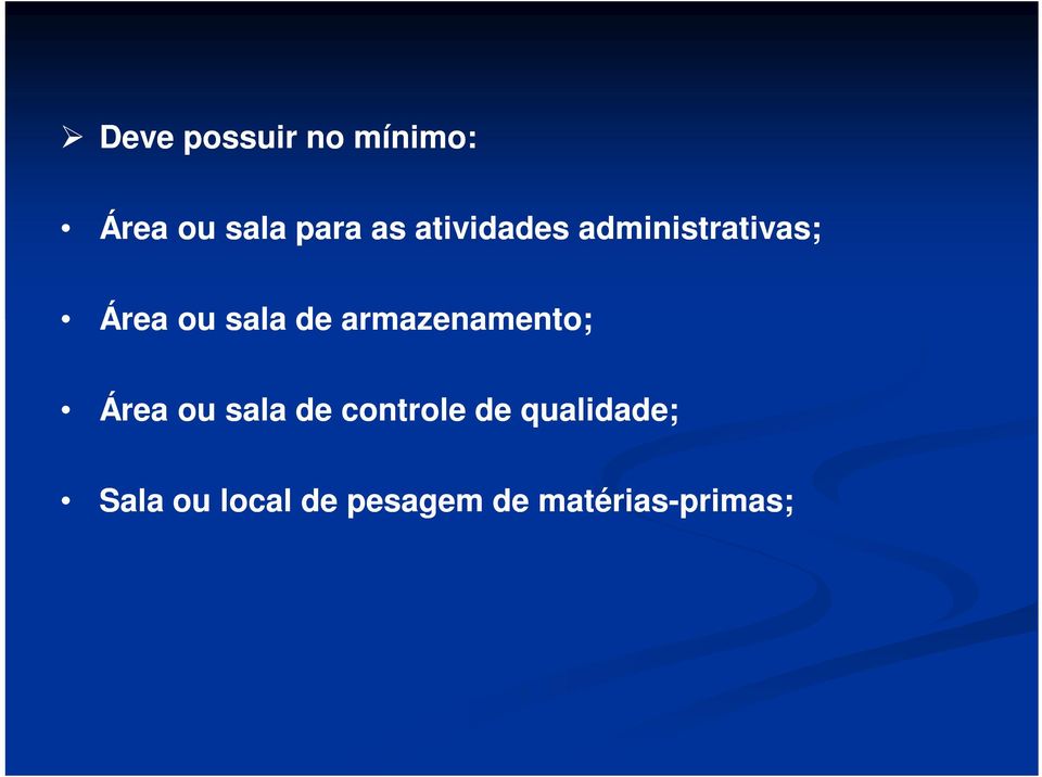 armazenamento; Área ou sala de controle de