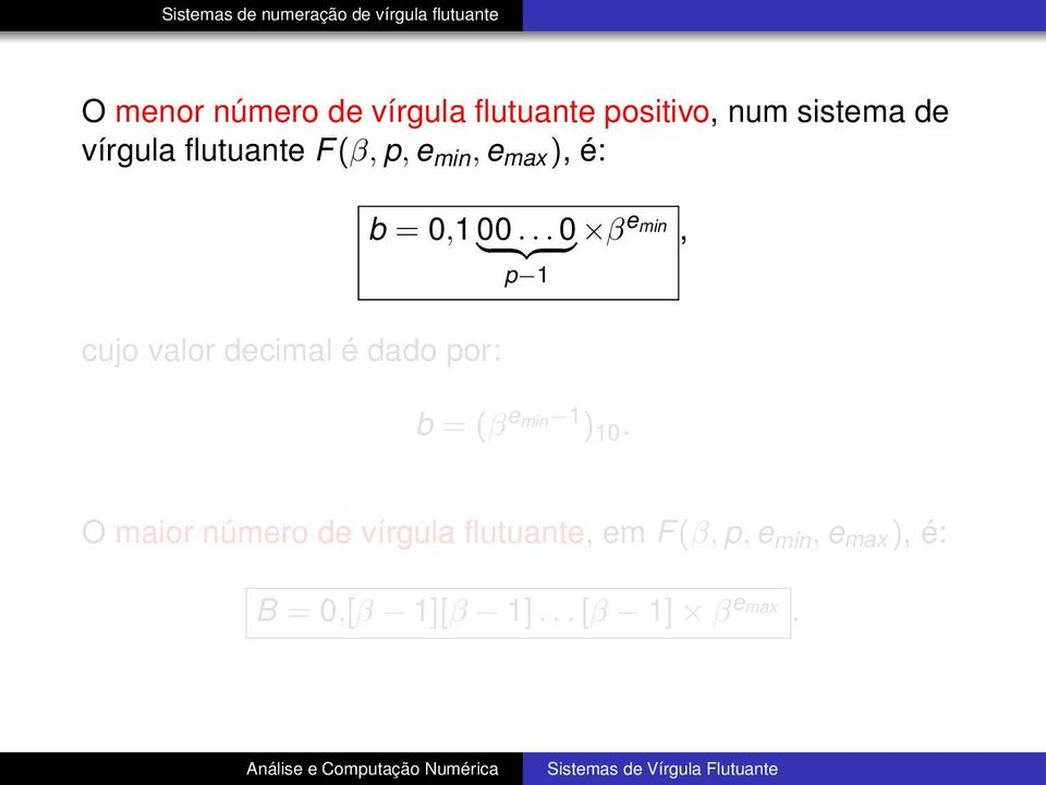 0,1 } 00 {{... 0 } β e min, p 1 b = (β e min 1 ) 10.