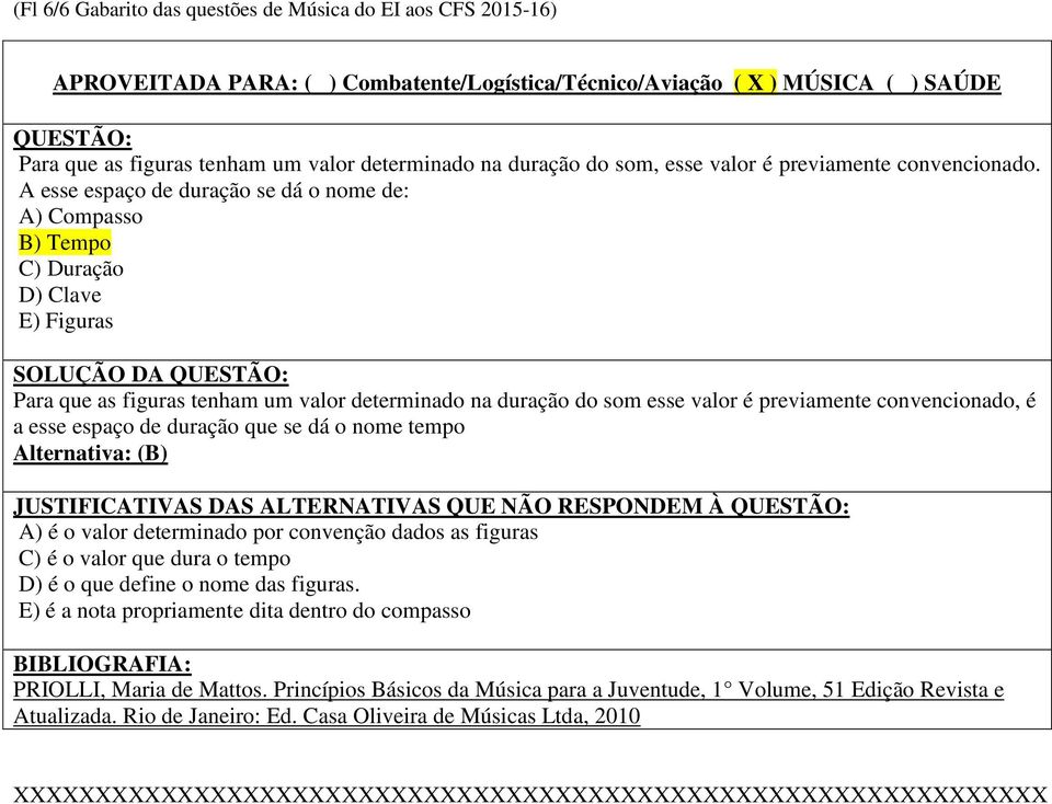 valor é previamente convencionado, é a esse espaço de duração que se dá o nome tempo JUSTIFICATIVAS DAS ALTERNATIVAS QUE NÃO RESPONDEM À A) é o valor determinado por convenção