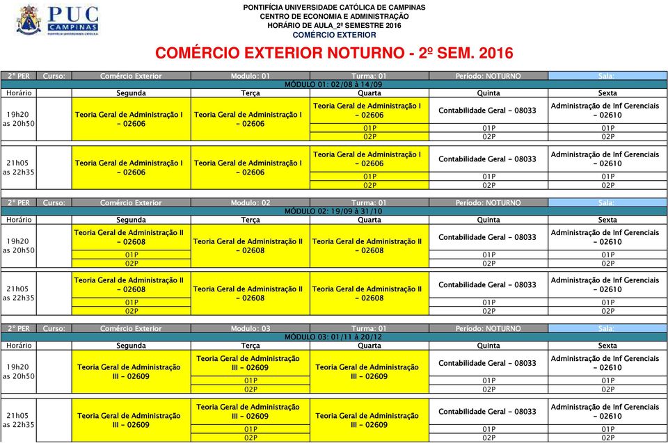 Administração I - 02606 Teoria Geral de Administração I - 02606 Teoria Geral de Administração I - 02606 Administração de Inf Gerenciais MÓDULO 02: 19/09 à 31/10 Teoria Geral de Administração II