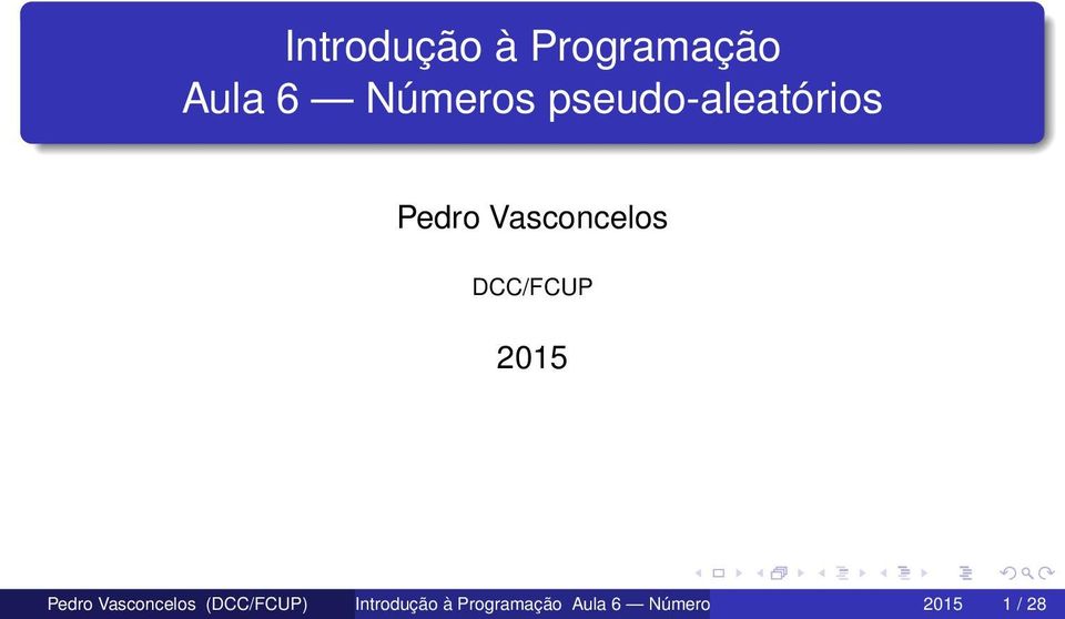 2015 Pedro Vasconcelos (DCC/FCUP) 