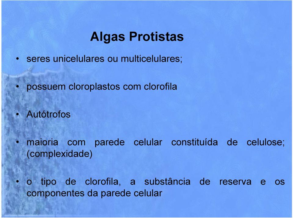 celular constituída de celulose; (complexidade) o tipo de