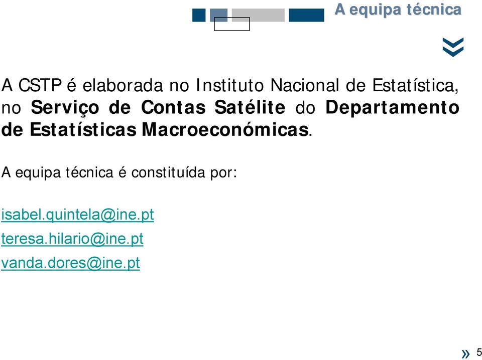 Estatísticas Macroeconómicas.