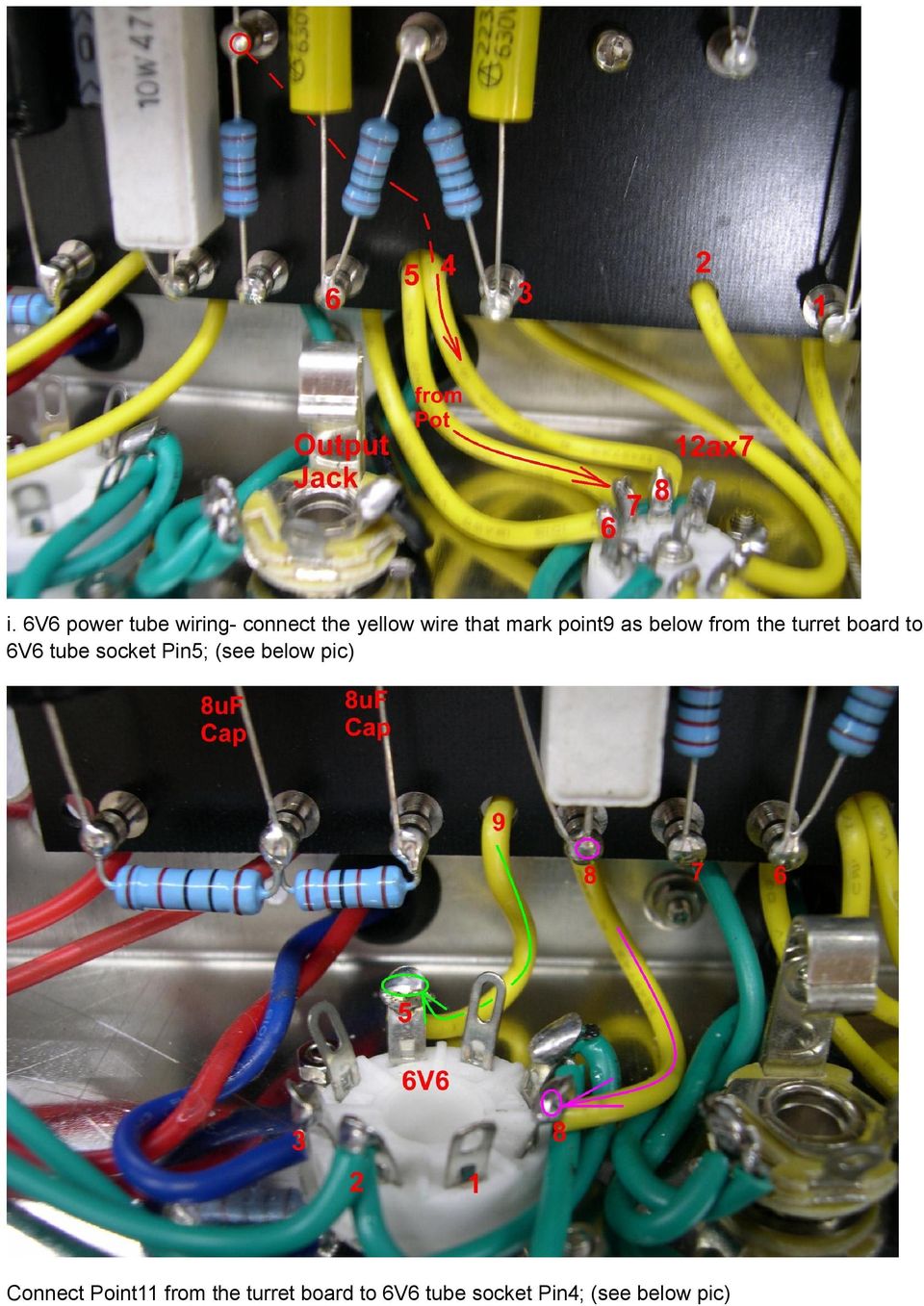 socket Pin5; (see below pic) Connect Point11 from the