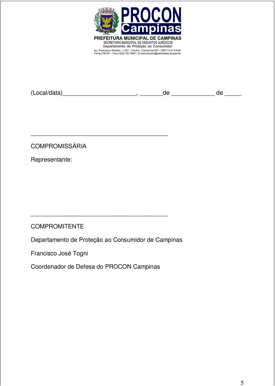 Proteção ao Consumidor de Campinas Francisco