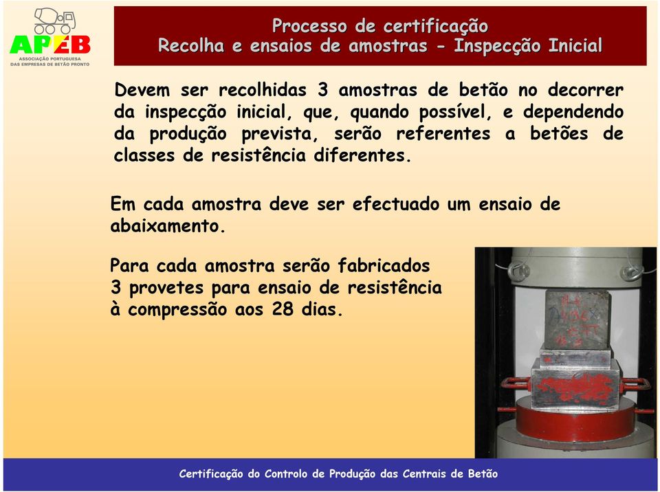 referentes a betões de classes de resistência diferentes.