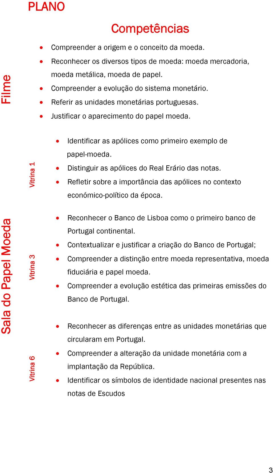 Vitrina 1 Distinguir as apólices do Real Erário das notas. Refletir sobre a importância das apólices no contexto económico-político da época.