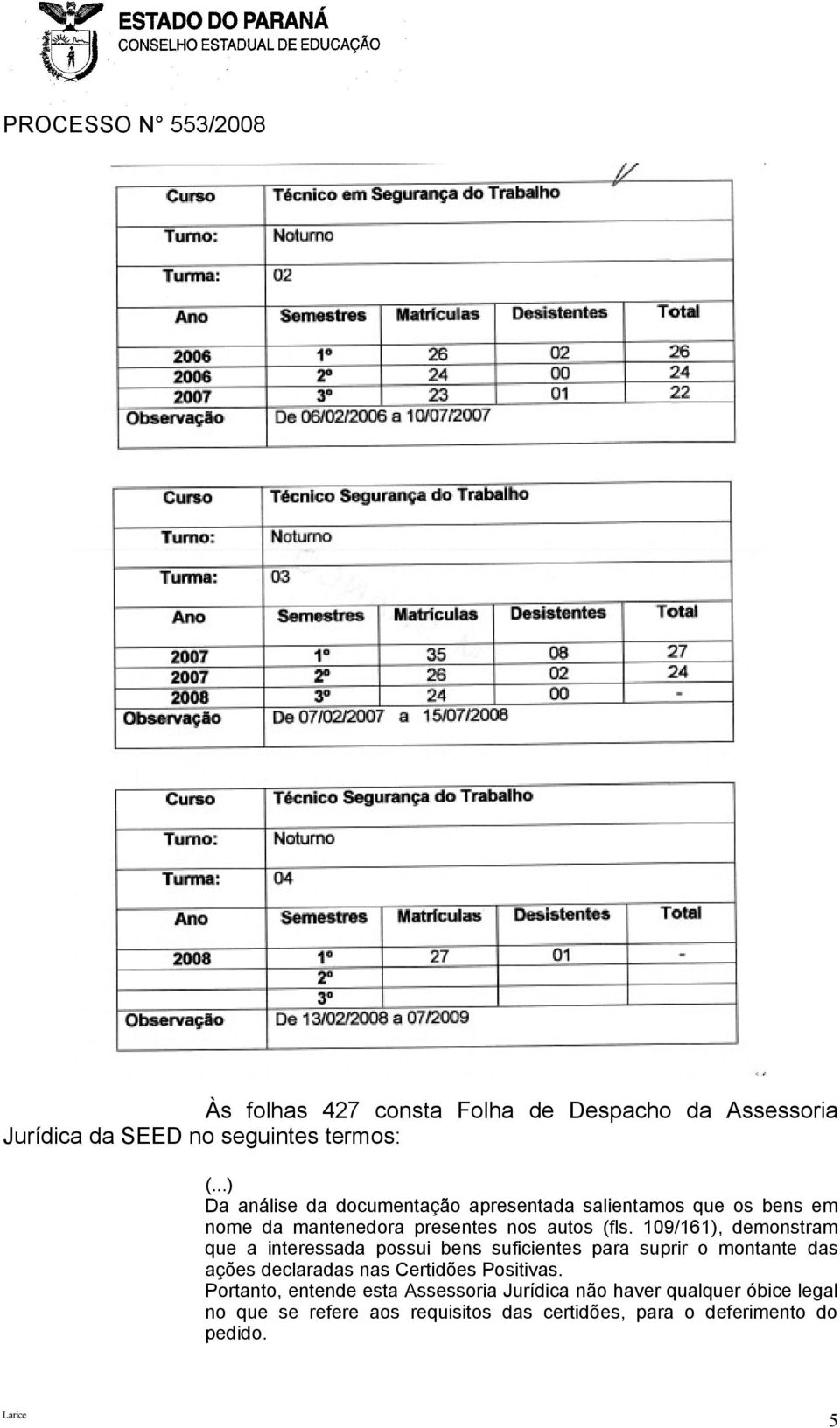 109/161), demonstram que a interessada possui bens suficientes para suprir o montante das ações declaradas nas Certidões