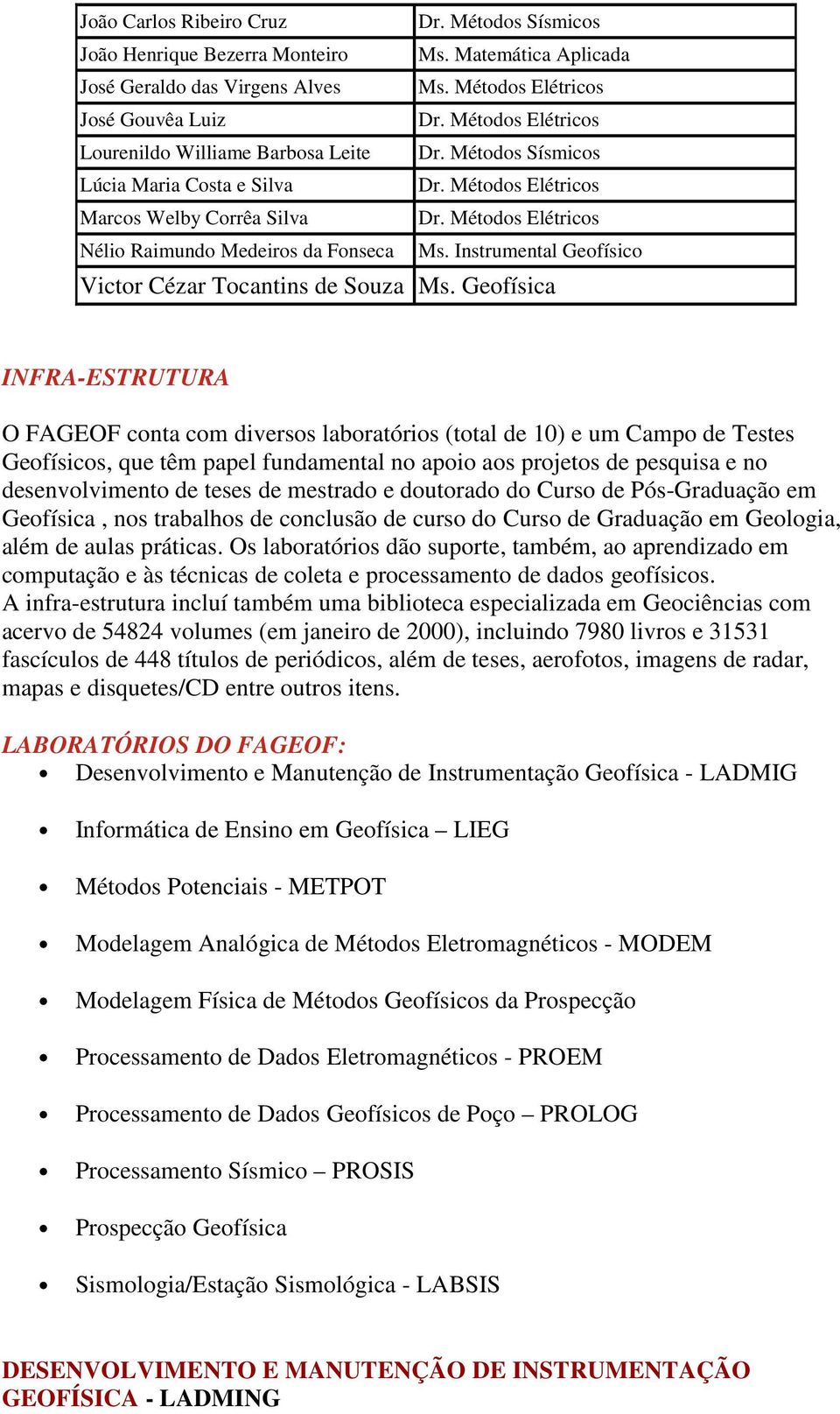 Instrumental Geofísico Victor Cézar Tocantins de Souza Ms.