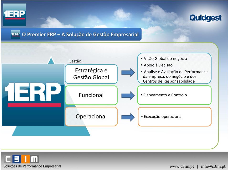 Avaliação da Performance da empresa, do negócio e dos