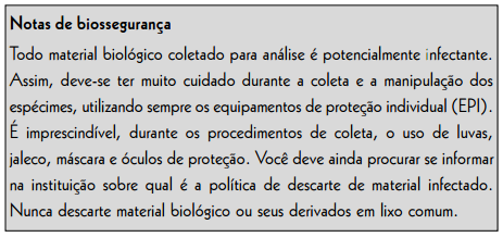 Coleta Consiste em remover amostras de tecido de um determinado