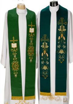 Estola Vestes Litúrgicas Tira de pano usada pelos ministros ordenados em funções litúrgicas: Celebração da Eucaristia Baptismo Unção dos Doentes Sacramento da Penitência