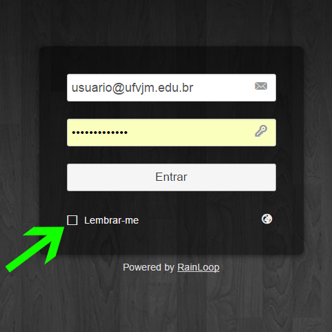 Como Fazer o Login Para acessar seus e-mails, primeiramente mail.ufvjm.edu.br em seu navegador. digite o endereço A tela inicial será apresentada.