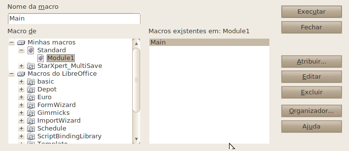 Macros no LibreOffice Para automatizar tarefas no LibreOffice pode-se usar o conceito de macros.