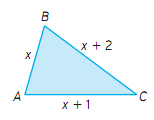 12. Na figura, o quadrado A tem área de 25 cm 2, e os retângulos B e C têm área de 10 cm 2 cada um. Calcule a área do triângulo D. 13.