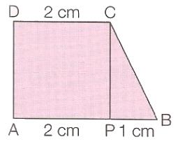 17. A área do quadrado APCD representa que fração da área do trapézio ABCD? 18. Em um trapézio, a base maior mede 24 cm e sua altura, 16,5 cm.