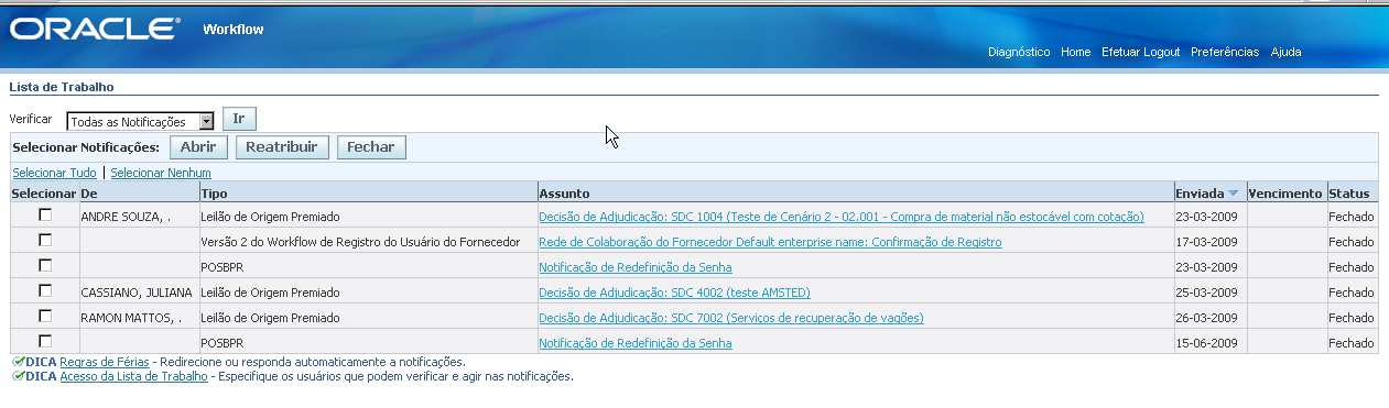 22 2. MRS_Fornecedor_Sourcing Cotação Através desta opção, é possível acessar as Notificações e as solicitações de Cotação enviadas ao Fornecedor. 2.1. Acessar as Notificações 2.