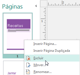 Observe que é gerado um arquivo com quatro páginas. Na primeira, há uma definição de receita.