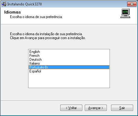 Instalação do Terminal Quick 1) Descompacte o arquivo Quick 3.95.zip que está no anexo do e-mail.