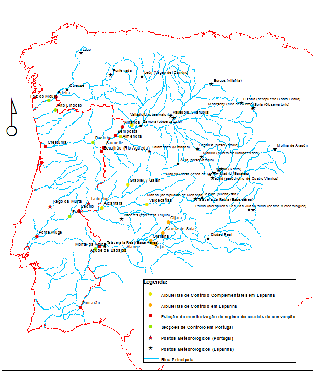 2.3.3 Bacias Hidrográficas Internacionais A Convenção sobre a Cooperação para a Proteção e o Aproveitamento sustentável das Águas das Bacias Hidrográficas Luso-Espanholas (conhecida por Convenção de