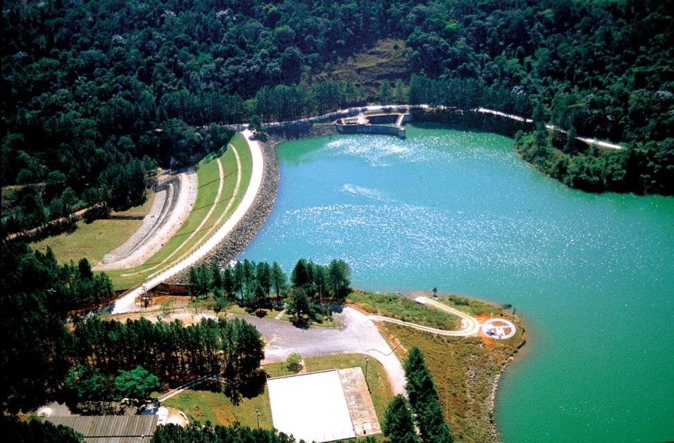 Barragem - Tipos Barragem de Solo Barragem Jaguari - Bragança Paulista - SP Barragem de