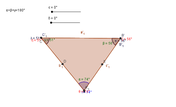 internos de um triângulo