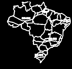 POSIÇÃO GEOGRÁFICA - BR XYZ Rodovias Transversais - BR 2YZ Tem direção predominante L-O Y