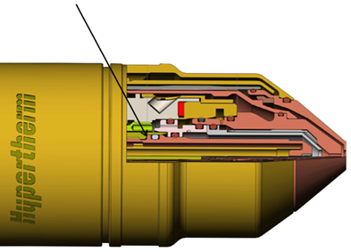 Para os fins das tabelas de parâmetro de processo da tecnologia True Bevel, o comprimento do pivô da tocha (TPL) é definido como a distância do ponto de pivô da cabeça de chanfro à sede do eletrodo