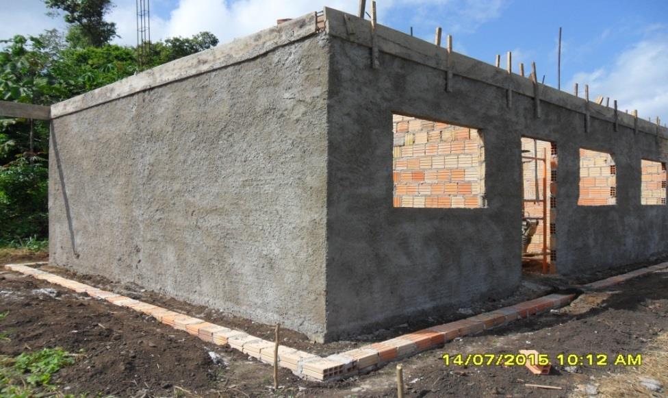 Obras do PBA do Componente Indígena - PBA- CI Construção de Casa (Aldeia Koatinemo) Construção de Casas