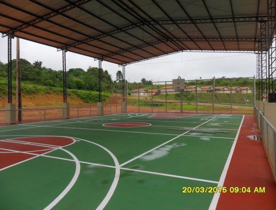 Obras do Entorno - Educação Quadra Poliesportiva RUC São Joaquim Município: Altamira Realizado: 100% Área: 364 m² Data Conclusão: 17/03/2015
