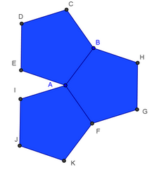 Por que apenas 5 poliedros de Platão? 5 A próxima face, seguindo a ordem proposta, é a pentagonal.