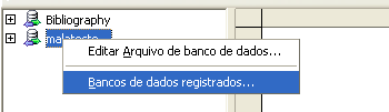 Na tela que aparecer, clique em adicionar, e selecione o arquivo.dbf que você criou no Calc. Clique em OK e depois e cancelar. Pronto, a fonte de dados está criada. 3.