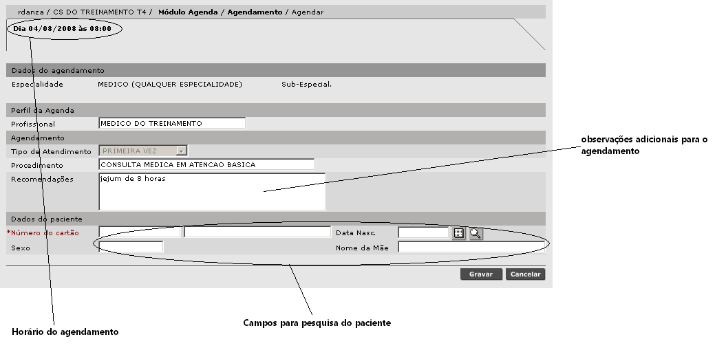 ..Agendando uma consulta para um profissional Para agendar uma consulta com um profissional, entre em Agenda e escolha a opção Agendamento.