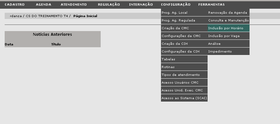 Agenda Local 1. Configuração das Agendas Antes de colocar a agenda em funcionamento, é necessário configurar todas as agendas que serão utilizadas.