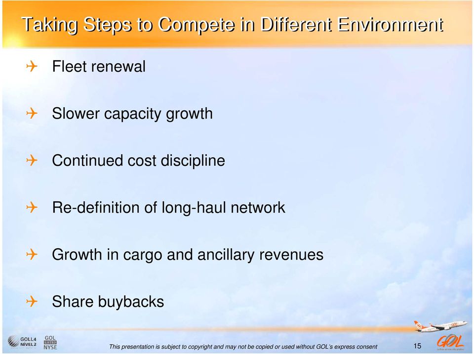 cost discipline Re-definition of long-haul network