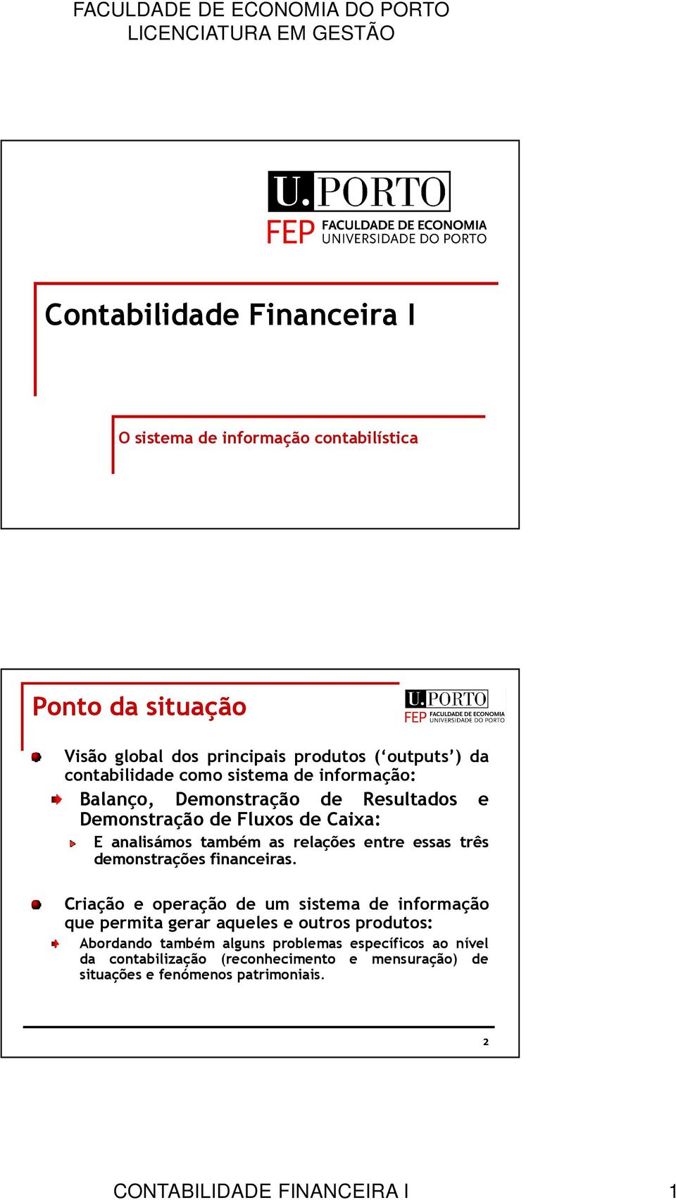 entre essas três demonstrações financeiras.